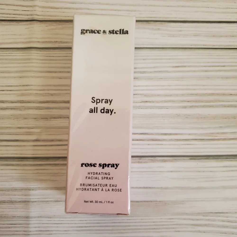 grace stella spray all day rose spray 1 fl oz New hydrating facial spray  new in